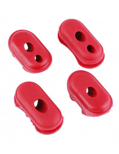 Rubber cable caps for Xiaomi scooters (red)