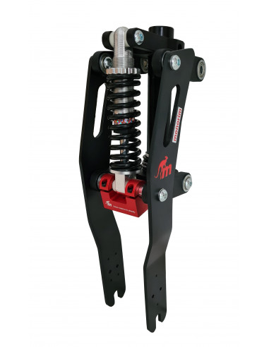 Newest MONORIM M1 V4 front suspension for Xiaomi scooters (black/red)