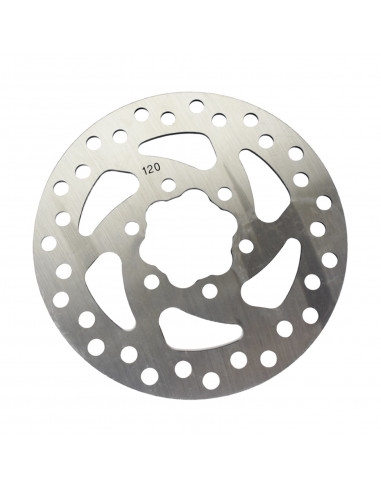 120 mm brake disc for Techlife X6/L5, Vsett 9/9+, Zero 8X/9 (6 mounting screws)