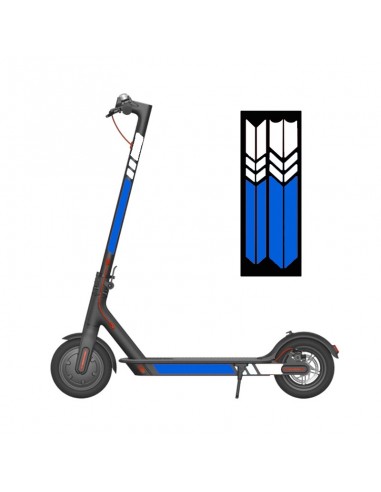 Reflective decorative stickers for Xiaomi scooters (blue-silver) v3