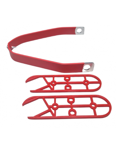 Aluminium fender support for 8.5" tyres for Xiaomi / Motus Scooty 8.5 Scooters (red)
