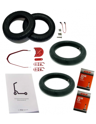 MEGA 10" conversion kit for Xiaomi Scooters - WANDA 2 (red)