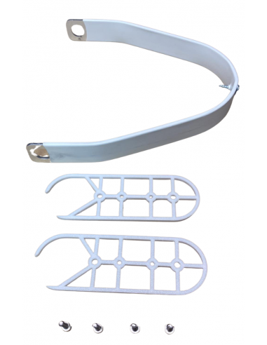 Aluminium fender support for Ninebot Max / Motus Scooty 10 / Frugal Power (white)